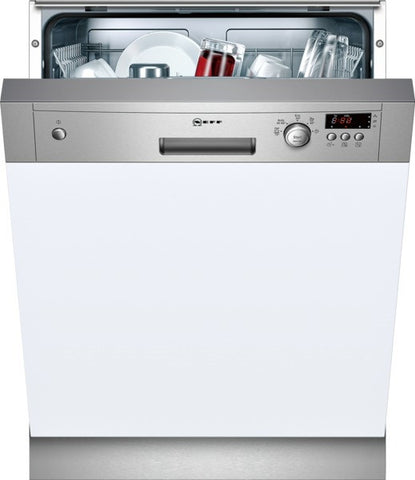 S41E50N1GB Stainless steel colour Standard Dishwasher, 60cm Semi integrated