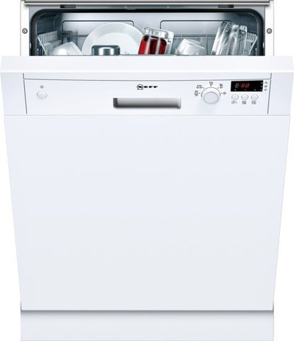 S41E50W1GB white Standard Dishwasher, 60cm Semi integrated