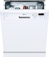 S41E50W1GB white Standard Dishwasher, 60cm Semi integrated