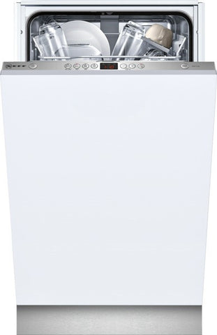 S58T40X0GB Stainless steel colour Slimline Dishwasher 45cm Fully integrated