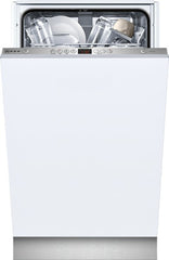 S58T40X0GB Stainless steel colour Slimline Dishwasher 45cm Fully integrated