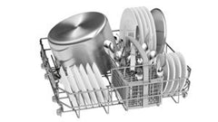 Dishwasher 60cm , ActiveWater SMI50C05GB silver Semi integrated