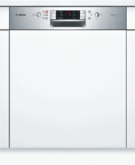 Dishwasher 60cm , ActiveWater SMI53E05GB brushed steel Semi integrated