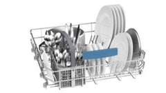 Dishwasher 60cm , ActiveWater SMI53E05GB brushed steel Semi integrated