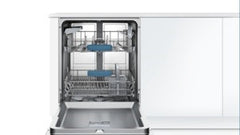 Dishwasher 60cm , ActiveWater SMI53E05GB brushed steel Semi integrated