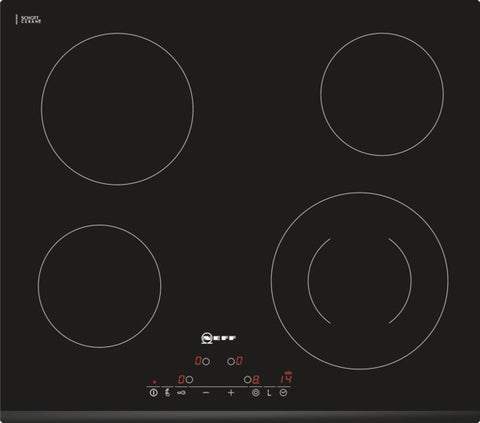 T11D41X2 Ceramic hob Black ceramic glass