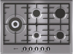 T25S76N0 Extra wide gas hob Stainless steel