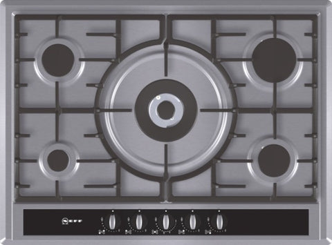 T26S56N0 Extra wide gas hob Stainless steel
