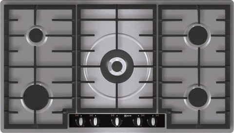 T29R66N1 Extra wide gas hob Stainless steel