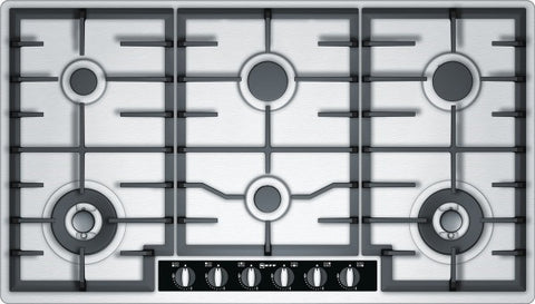 T29S96N1 Extra wide gas hob Stainless steel