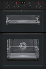 U14M42S3GB Double oven Black