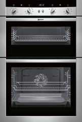 U15M52N3GB Double oven Stainless steel