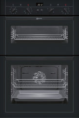 U15M52S3GB Double oven Black