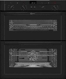 U17M42S3GB Built-under double oven Black